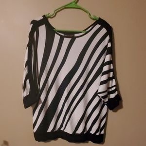 Dana buchman striped blouse